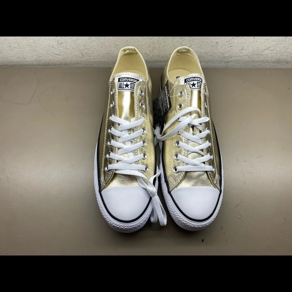 New Unisex Converse All Star CTAS Ox Light Gold/White 153181F Men 11/Women 13 - Picture 3 of 5